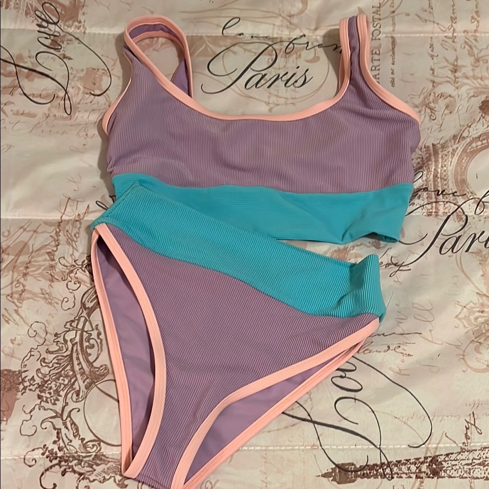 Lainsnow watermelon bikini set